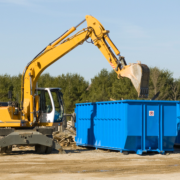 what size residential dumpster rentals are available in Davidson OK